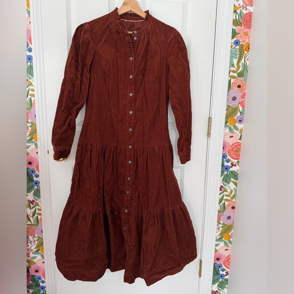 Boden Brown Corduroy Dress, Size 4